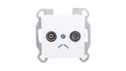 Lumina Gniazdo antenowe RTV standard białe WL3010