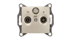Sedna Gniazdo antenowe RD/TV/SAT końcowe satynowe SDN3501368