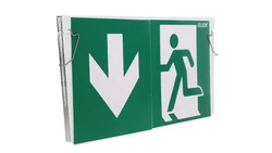 Plexa EXIT M + sprzężyny mocujące +piktogram, ETE/PLX/PU31/41