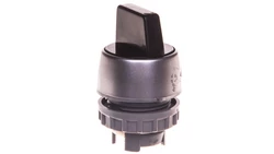 Przełącznik 3 położeniowy pokrętło 22mm czarny 2Z z samopowrotem SP22-P3C.CZ.