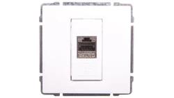 KOS66 Gniazdo komputerowe pojedyncze RJ45 MOLEX kat.6 ekranowane białe 660466