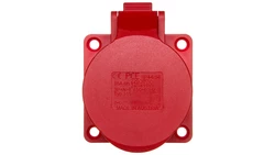Gniazdo tablicowe 16A 5P 400V /70x70/ czerwone IP44 315-6