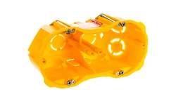 Puszka podtynkowa PK-2x60 głęboka karton-gips bezhalogenowa samogasnąca żółta 0286-00N