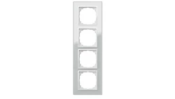 Sentia Ramka poczwórna szkło biała 1474-62