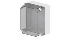 INDUSTRIAL Puszka hermetyczna n/t 270x220x168mm IP65 szara, pokrywa transparentna 2721-01