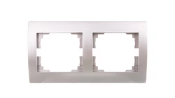 LOGI Ramka podwójna pozioma Srebrny 021470043 25236