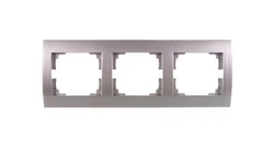 LOGI Ramka potrójna pozioma Srebrny 021480043 25237