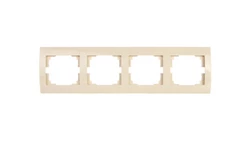 LOGI Ramka poczwórna pozioma Kremowy 021490003 25179