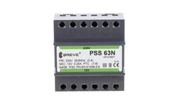 Transformator 1-fazowy modułowy bezpieczeństwa PSS 63N 230/ 12V 5,25A, na szynę DIN, IP20, Ta 40, 16012-9907
