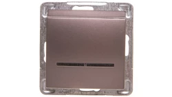 IMPRESJA Łącznik hotelowy z podświetleniem tytan ŁP-15YS/m/23