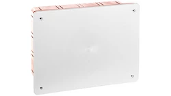 Puszka podtynkowa z pokrywą seria 350 196x152x70 czerwony-biały EC350C6