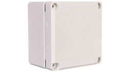 Obudowa Cubo D 80x82x56mm IP67 boki gładkie pokrywa szara PC DPCP080806G