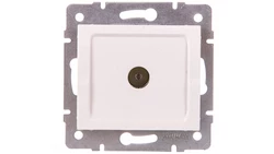 LOGI Gniazdo antenowe typu F przelotowe Biały 25097