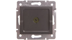 LOGI Gniazdo antenowe typu F końcowe Grafit 25275