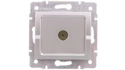 LOGI Gniazdo antenowe typu F końcowe Srebrny 25216