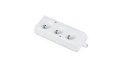 Gniazdo przenośne trzykrotne 16A 2P+Z 250V białe GN-370