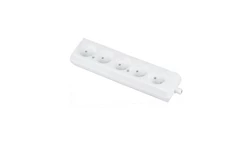 Gniazdo przenośne pięciokrotne 16A 2P 250V białe GN-560