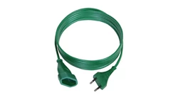 Przedłużacz 1-gniazdo b/u Euro 2,5A 10m /OMYp 2x0,75/ zielony PS-11