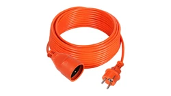 Przedłużacz ogrodowy 1-gniazdo z/u 10A 30m /H05VV-F 3x1/ pomarańczowy PS-170