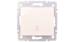 LOGI Łącznik schodowy śrubowy 10AX 250V kremowy 021050103 25132