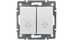 LOGI Łącznik żaluzjowy śrubowy 10AX 250V biały 021100102 25077