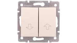 LOGI Łącznik żaluzjowy śrubowy 10AX 250V kremowy 021100103 25137