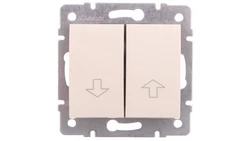 LOGI Łącznik żaluzjowy zwierny śrubowy 10AX 250V kremowy 021310103 25158