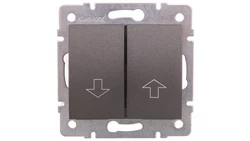 LOGI Łącznik żaluzjowy zwierny śrubowy 10AX 250V grafit 021310141 25276