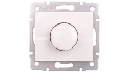 LOGI Ściemniacz obrotowy 500W z filtrem śrubowe 10AX 250V Biały 25082