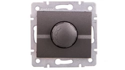 LOGI Ściemniacz obrotowy 500W z filtrem śrubowe 10AX 250V Grafit 25260