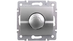 LOGI Ściemniacz obrotowy 500W z filtrem śrubowe 10AX 250V Srebrny 25201