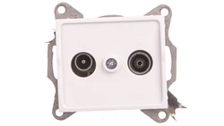 LOGI Gniazdo antenowe RTV końcowe Biały 25101