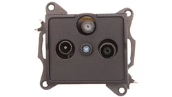 LOGI Gniazdo antenowe RTV/SAT przelotowe Grafit 25279