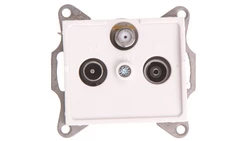 LOGI Gniazdo antenowe RTV/SAT końcowe Biały 25103