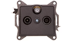 LOGI Gniazdo antenowe RTV/SAT końcowe Grafit 25280