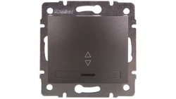 DOMO Łącznik schodowy z LED szybkozłączka 10AX 250V grafit 011140241 24904