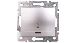 DOMO Łącznik schodowy z LED szybkozłączka 10AX 250V srebrny 011140243 24845