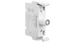 DOMO Gniazdo pojedyncze ochrona styków śrubowe 16A 250V srebrny 011250143 24853