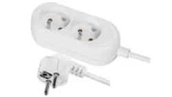 Przedłużacz 2-gniazda z/u 16A 5m /OMY 3x1,5/ biały PS-270