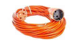 Przedłużacz ogrodowy 1-gniazdo b/u 10A 20m /OMY 2x1/ pomarańczowy PS-160
