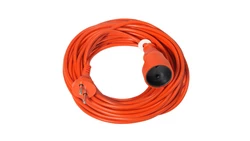 Przedłużacz ogrodowy 1-gniazdo b/u 10A 10m /OMY 2x1,5/ pomarańczowy PS-160
