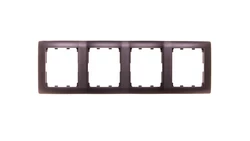 SISTENA LIFE Ramka poczwórna pionowa choco 771208