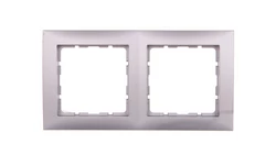 Berker B.Kwadrat Ramka podwójna aluminium 5310128994