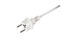 Przewód przyłączeniowy z wtyczką WJ-34 z/u Uni-Schuko 3m IP44 H03VVF 3x1,5 biały