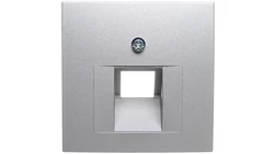 Berker B1/B5/B7 GLAS Plakietka do gniazda teleinformatycznego pojedynczego UAE aluminium 14071404