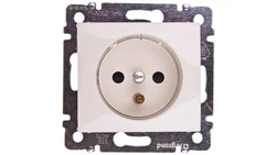 VALENA Gniazdo pojedyncze z/u 16A IP20 kremowe 774399