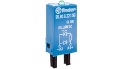 Moduł EMC, LED zielony+dioda 110-220V DC, polaryzacja A1+ 99.80.9.220.99