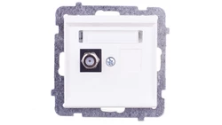 SONATA Gniazdo antenowe pojedyncze typu F ecru GPA-1RF/m/27