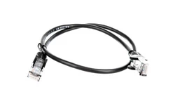 Kabel krosowy patchcord U/UTP kat.5e CCA czarny 0,5m 68643