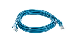 Kabel krosowy patchcord U/UTP kat.5e CCA niebieski 3m 68365